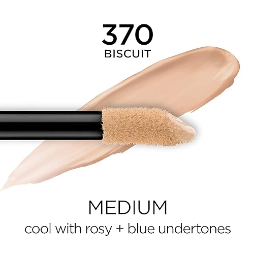 Vista 52 de L'Oreal Paris Makeup Infalible Full Wear Corrector mate impermeable, cobertura completa, tono de piel oscuro (Coffee), 0.33 fl oz 435 CAFÉ