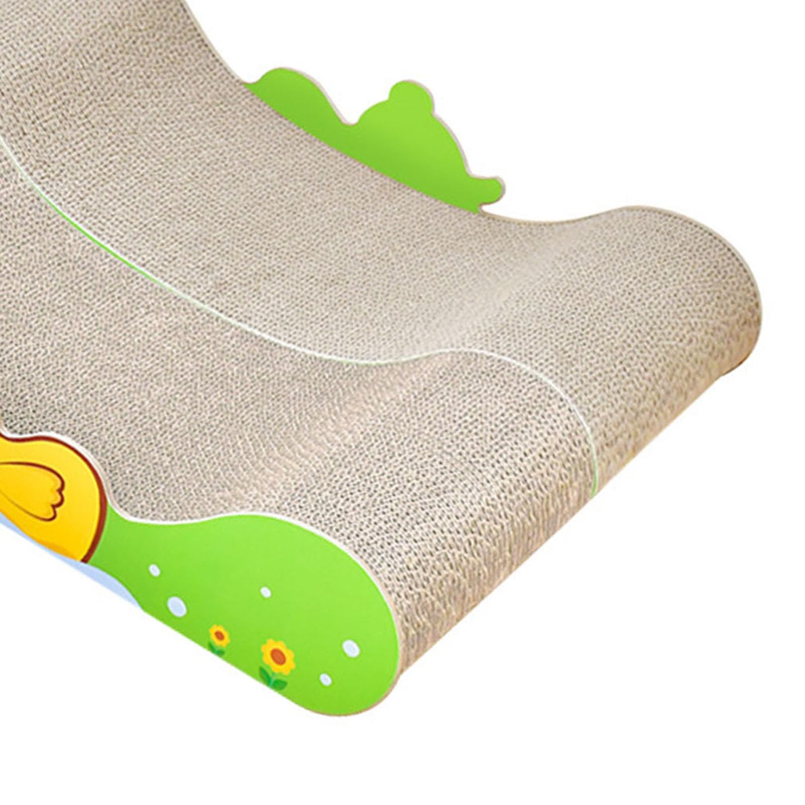 Cama rascadora para Gatos con Lindo diseño de Pato, Papel Corrugado para rascar, Tabla rascadora para Gatos cómoda y Transpirable para Gatos de Interior, Tabla de Densidad