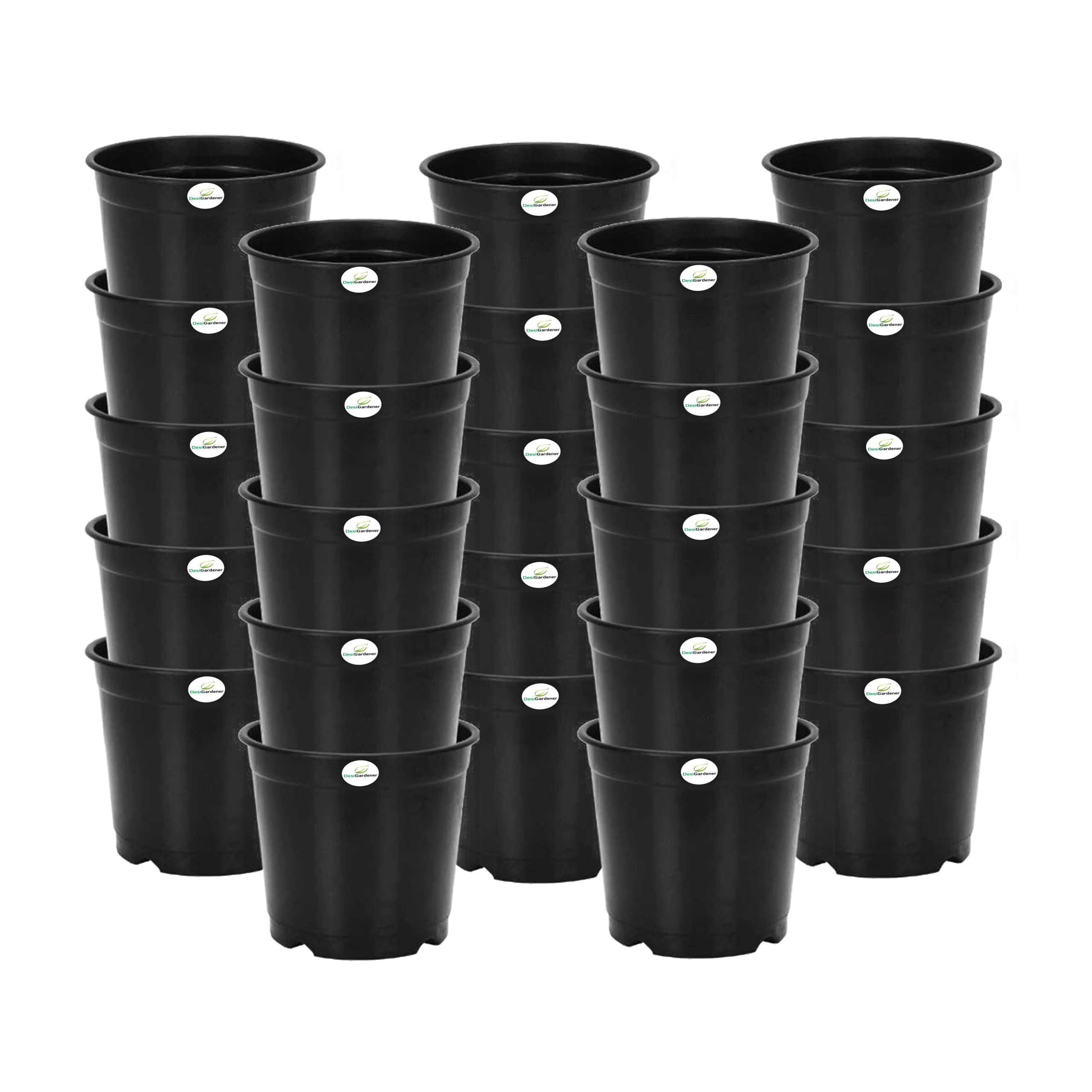Desi Gardener 24pcs Plastic Plants Nursery Seedlings Container Seed Starting Pots | Plant Pots for Indoor Outdoor Plants | Plastic Garden Pots | Plastic Planter Pots | Plant Containers Set of 24 (B09XJJ179Z) Amazon Price History, Amazon Price Tracker