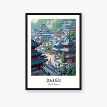 Daegu Travel Print, Daegu - South Korea