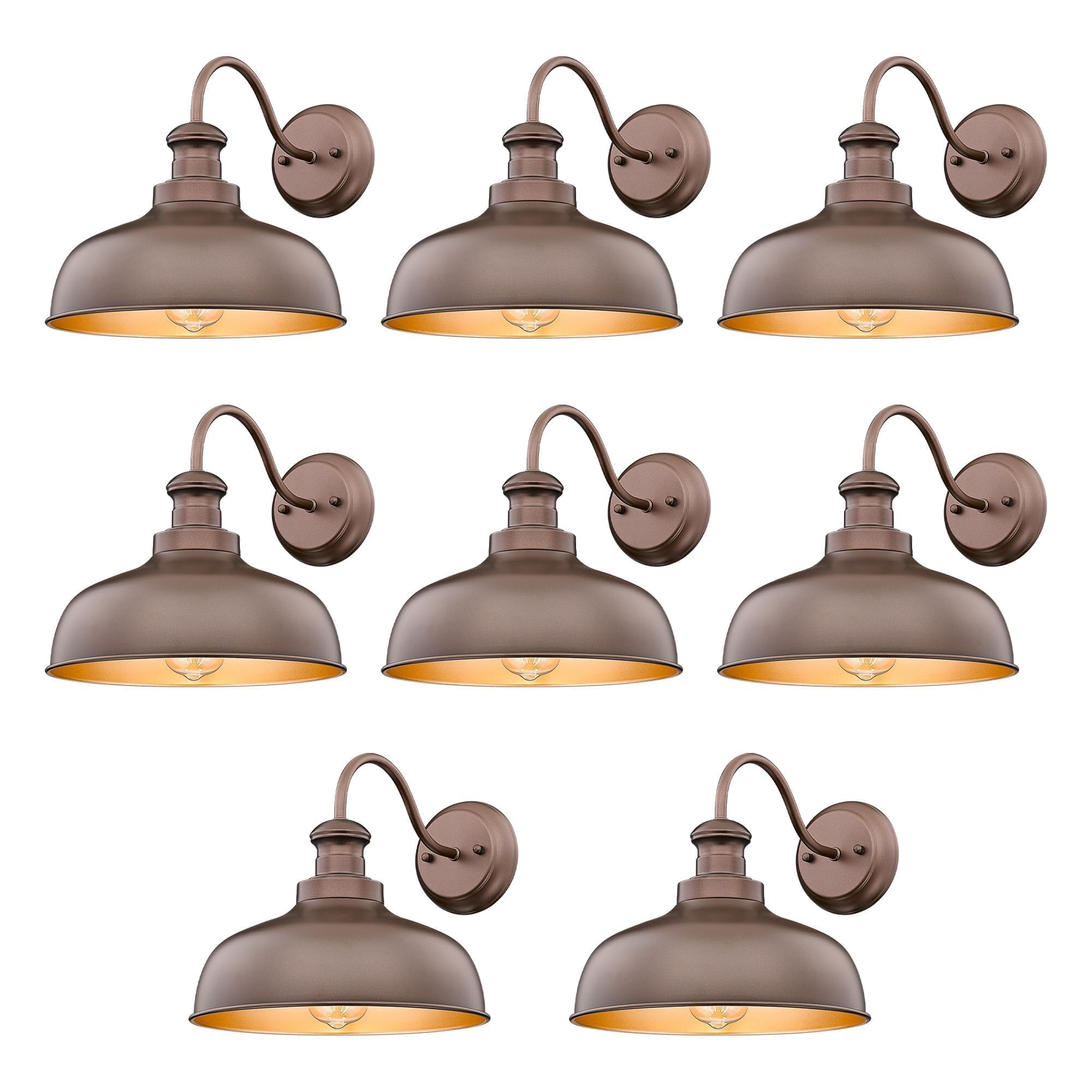 Outdoor Farmhouse Barn Light, Outside Wall Sconce, Weather Resistant Anti-Rust Farmhouse Exterior Wall Light, Outdoor Lantern Lamp for Porch, Garage,