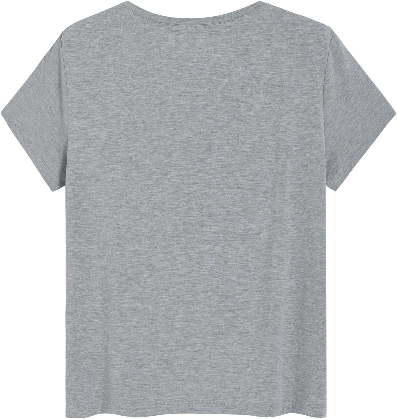 Latuza Women's Petite Tops Bamboo Viscose Pajama Sleep Shirt Petite Size - Image 3