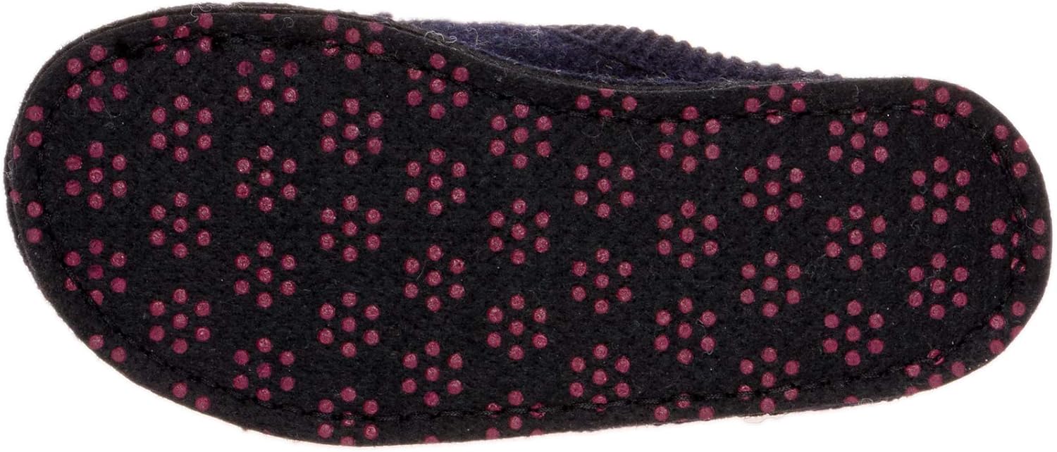 HAFLINGER Women's Wool Olivia Slipper Shoes (Navy