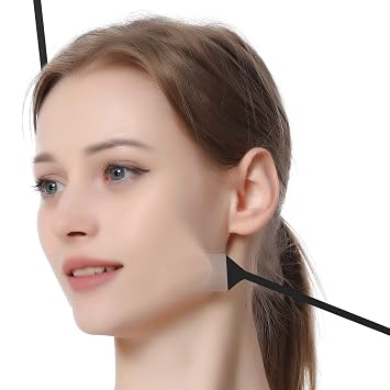 Face Lift Tape Invisible, Ultra-Thin V-Face Tightening Stickers for Instant Lift, [4 Black Bands + 20 Tapes] Anti-Wrinkle Patches for Facial Neck Wrinkles & Saggy Skin