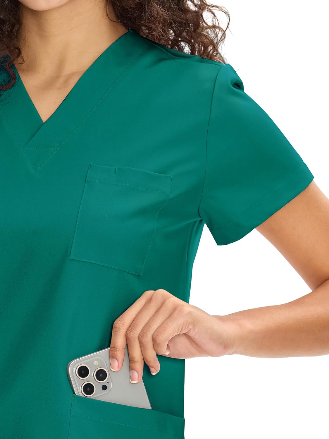 COZYFIT Scrubs for Women Set Medical Uniform - V-Neck Top & Straight Leg Pants with 9 Pockets, Unisex Workwear COZY SCRUBS - Image 4