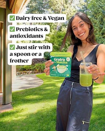 Miniatura 5 de Grab'a Matcha Instant Organic Matcha Blend, de Uji, Japón (75g2.65oz) (sin azúcar)