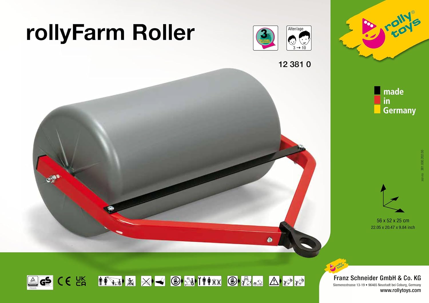 ROLLY TOYS Single Roller, attach to Rolly toy tractor, Silver, 52 cm × 56 cm × 25 cm - Image 5
