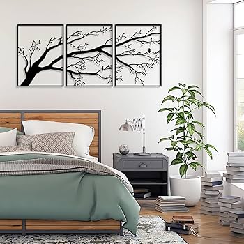 Moderne wandsculptuur decor winkel 3D rijkdom boom metalen wand decor, natuur thuis kunst decoratie modern licht luxe takken wand sculpturen, voor studie/woonkamer/slaapkamer/kunstwerk/hotel/kantoor