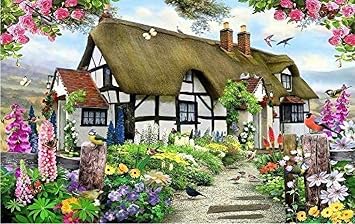 Custom Wallpapers Gorgeous Pastoral English Country Cottage Rose Garden Children S Room Tv Backdrop Mural 3D Wallpaper Grey Wall Sticker border-250cm×170cm