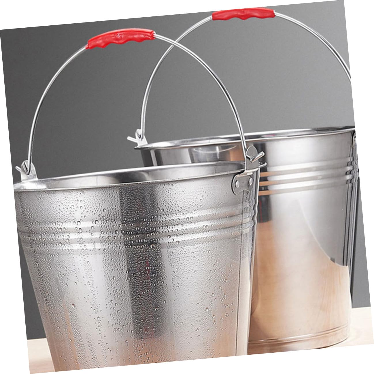 DOITOOL Cubo de Acero Inoxidable 304 de 8L con Tapa Cubo Multiusos para Almacenar Agua Leche o Hielo Portátil y Resistente Adecuado para Hogar Cocina y Uso Ganadero