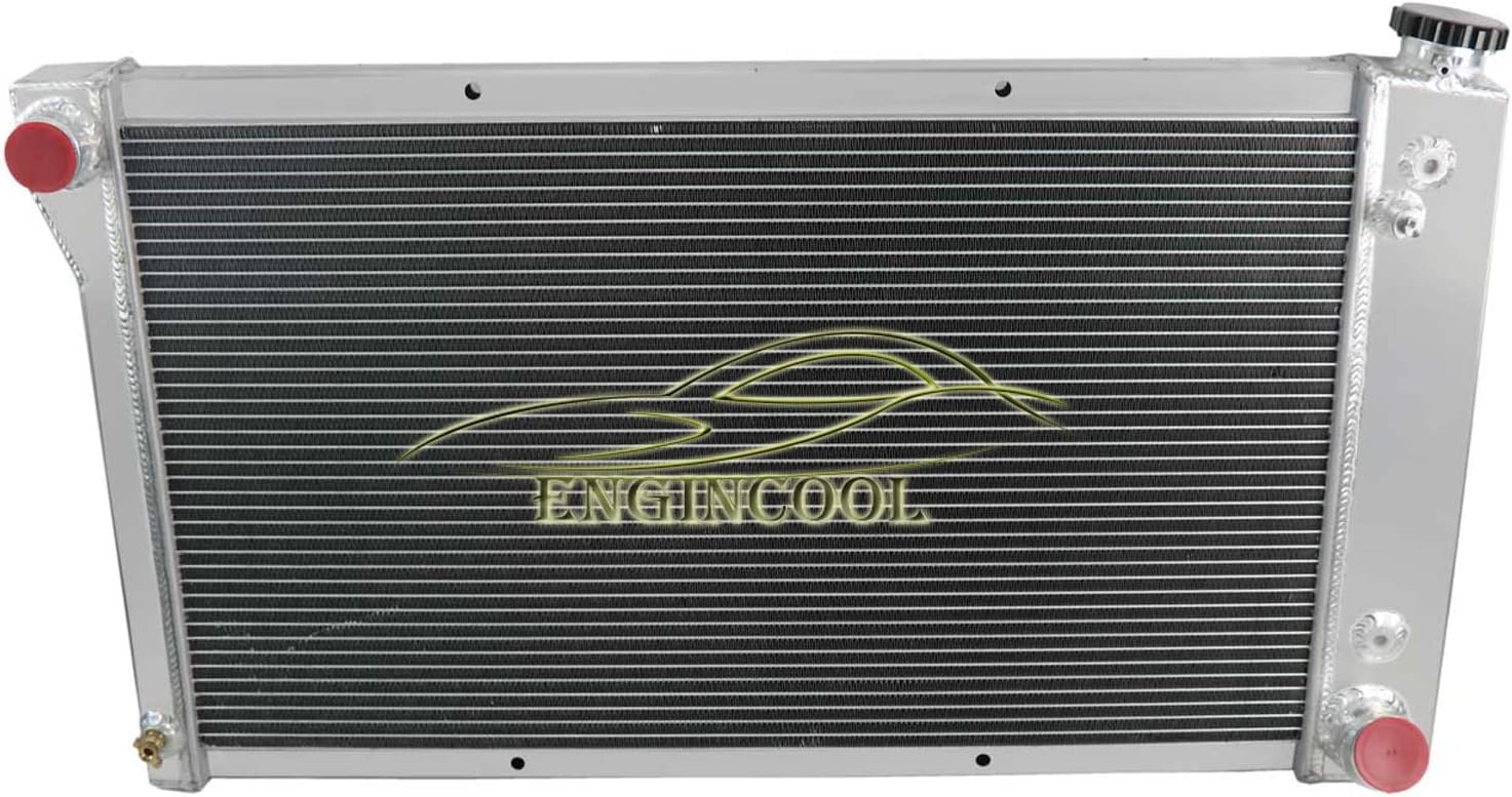 4 Row Core Radiator Full Aluminum for 1967-1972 Chevy Gmc C/K Series C10 C20 C30 K10 K20 K25 Trucks Blazer Pickup Suburban Van