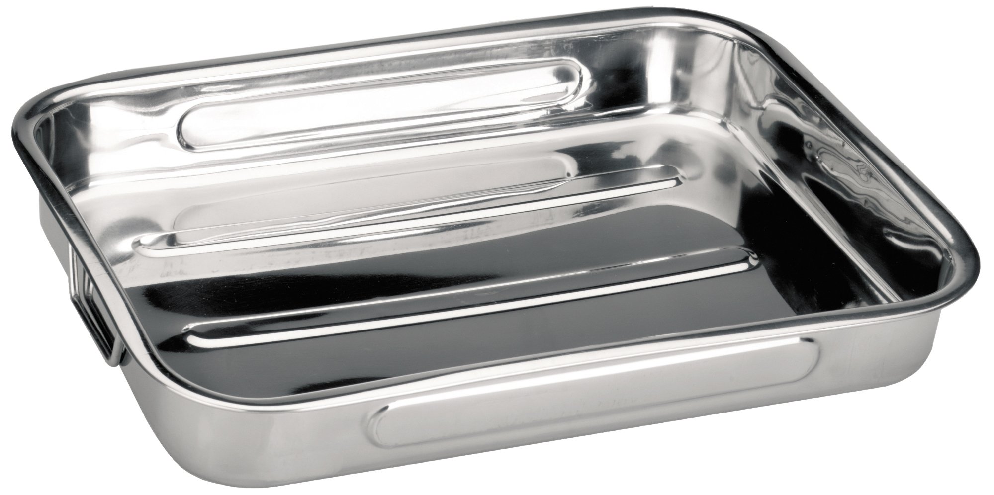 IBILI 651845 Plat à rôtir en Inox avec anses pliantes 48x34x7 cm Bistrot