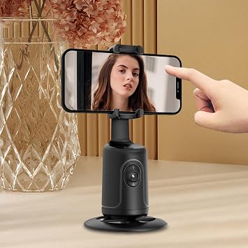 Face Tracking Stand - Auto Content Creator Phone Holder,Tabletop Supplies for Wedding Game Offices Vacation Bed Car Sports Travel Cooking