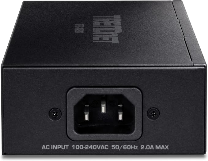 Inyector PoE++ TRENDnet 10G TPE-319GI-cr Metal Negro miniatura 3