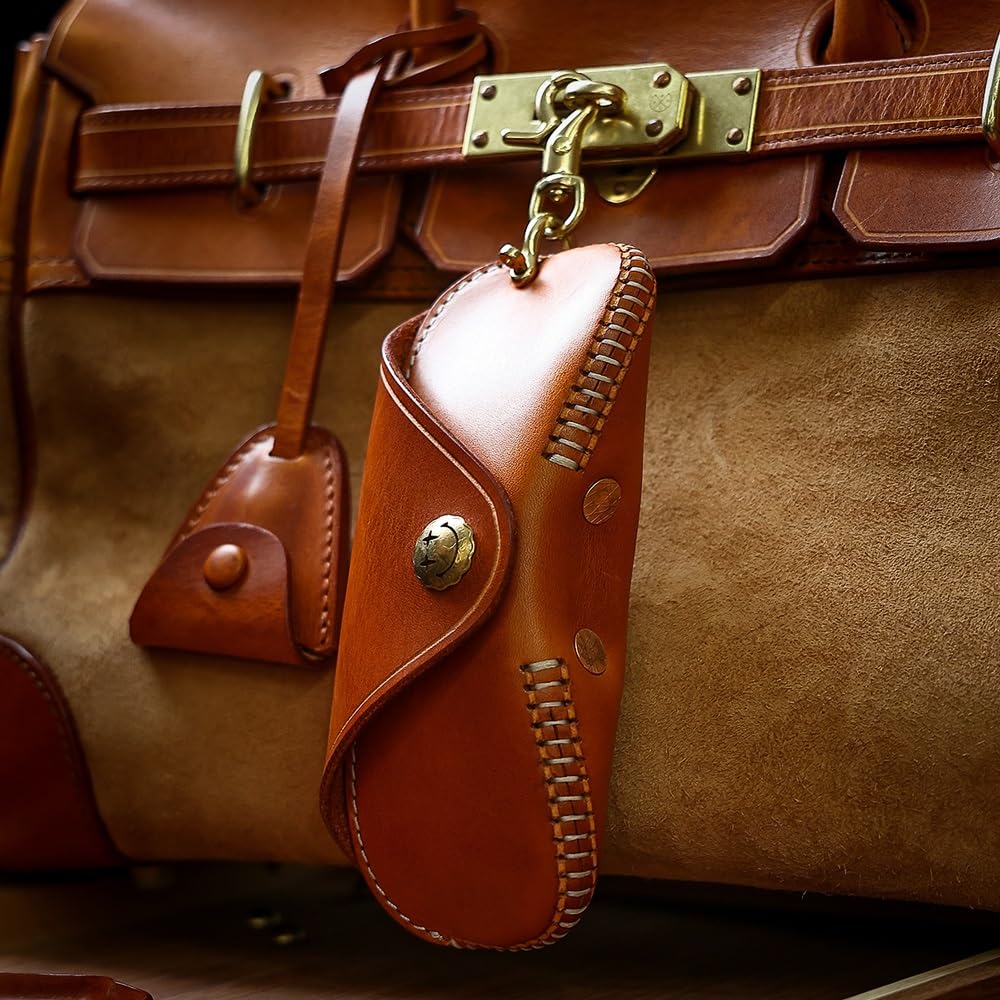 Vintage Brillenetui Aus Leder - Elegantes Etui Für Sonnenbrillen & Lesebrillen