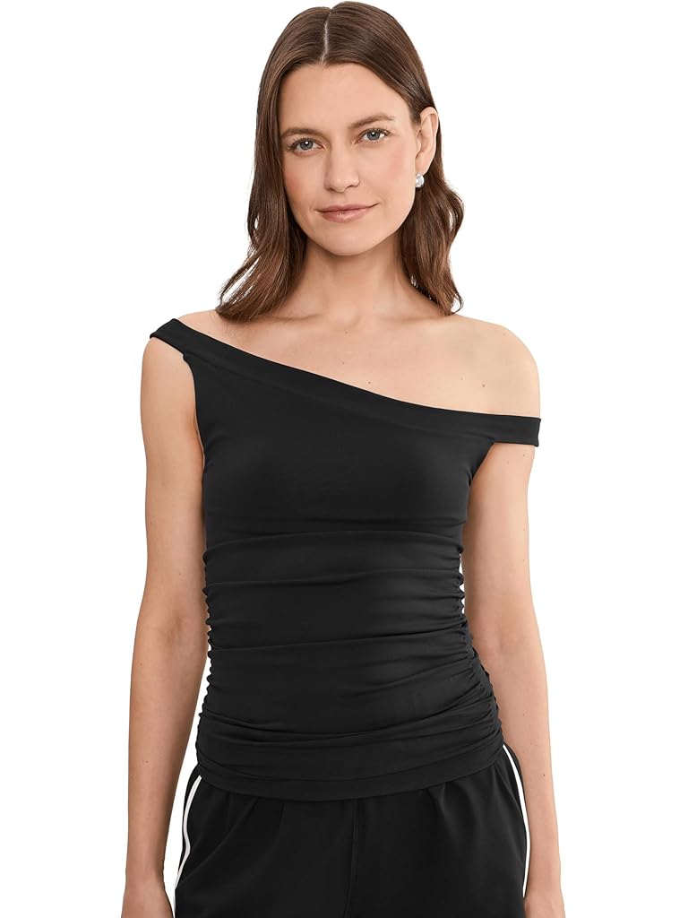 Black Free People Round Two Asymmetrical Tank