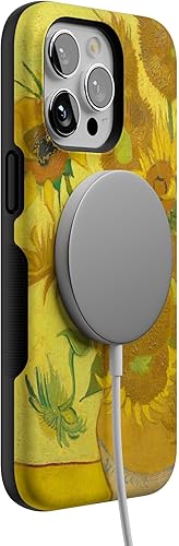 Vista 195 de Casely Funda para iPhone 15 Pro Max Jardín Secreto Flores mixtas Funda atrevida Compatible con MagSafe y botón de acción Secret Garden