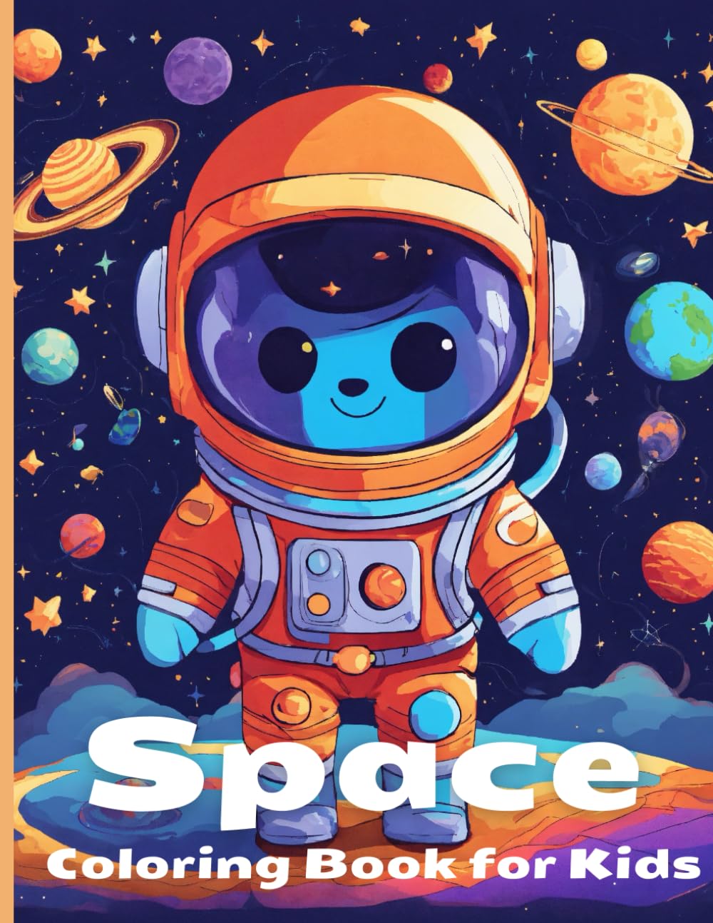 Space Coloring Book for Kids: 30 Fun Space Coloring Pages | Rockets, Planets & Astronauts | Single-Sided Designs