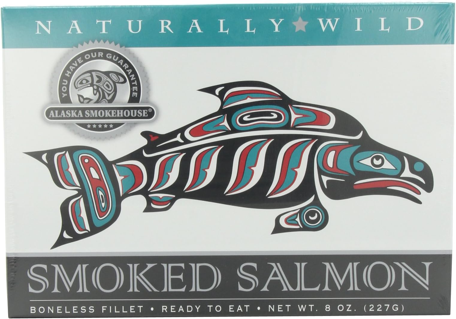 Alaska Smokehouse Smoked Salmon Fillet, 8-Ounce Gift Boxes (Pack of 2)