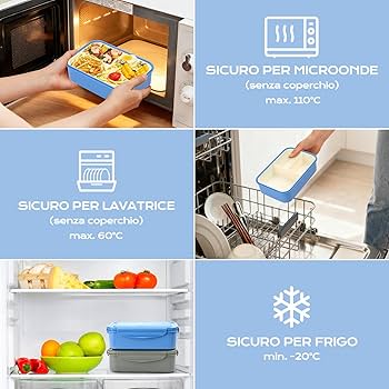 vitutech Bento Box porta pranzo per bambini con 3 scomparti e posate, contenitore per merenda adatto per microonde e lavastoviglie, scuola, lavoro, picnic, viaggi, nessun odore estraneo (khaki