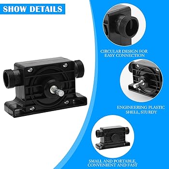 Pompa Per Trapano Elettrico - Mini Pompa Centrifuga Per Trasferimento Liquidi, Acqua, Olio, Diesel - Foto 6