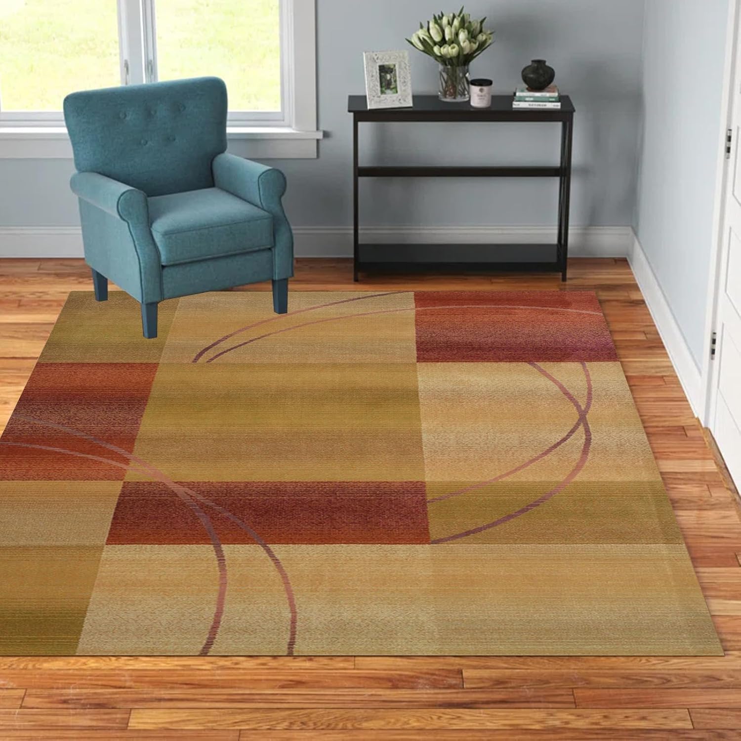 MiZuH Area Rugs 1.7 x 2.6ft for Living Room Rugs, Ultra Soft Rugs for Bedroom, Non-Slip Modern Large Shag Bedroom Rug for Room Dorm Home Decor