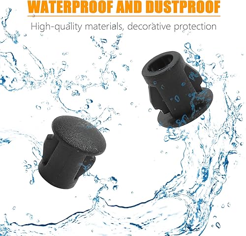 Miniatura 11 de 60 tapones de plástico blanco de 0.394 in (3/8 pulgadas), tubo de orificio de bloqueo a presión, tapas de extremo de inserción de tubería