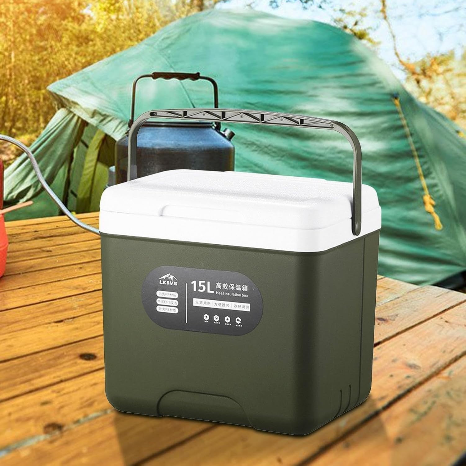 Borraccia Termica 15L Secchiello Ghiaccio Contenitore Isotermico per Bevande Sport e Outdoor