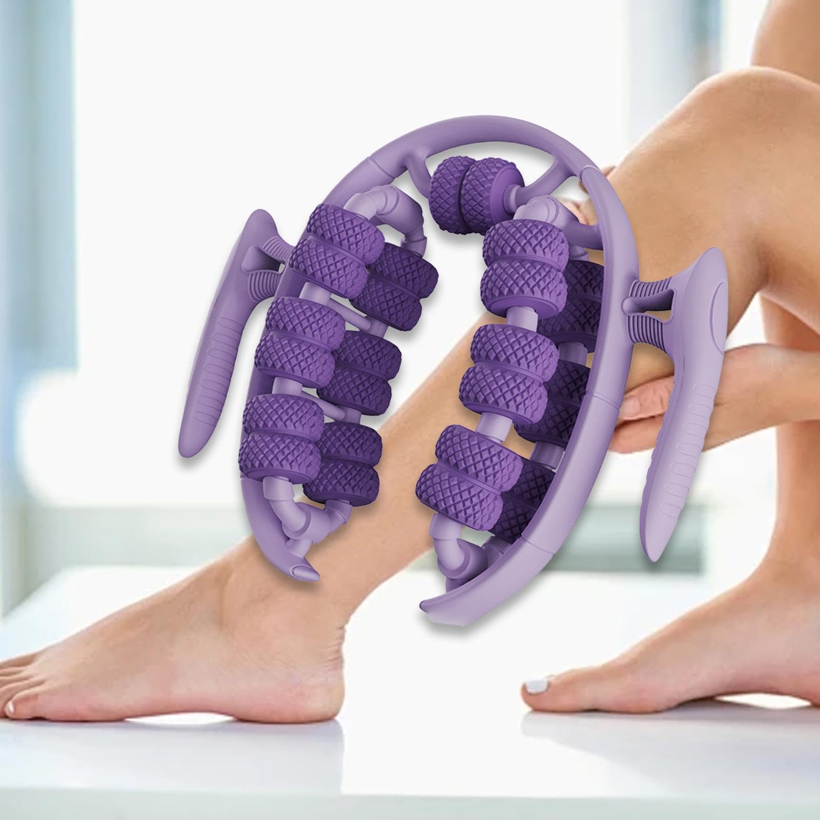 Amagogo Rouleau de Massage pour Les Jambes, Dispositif de Relaxation Musculaire Compact