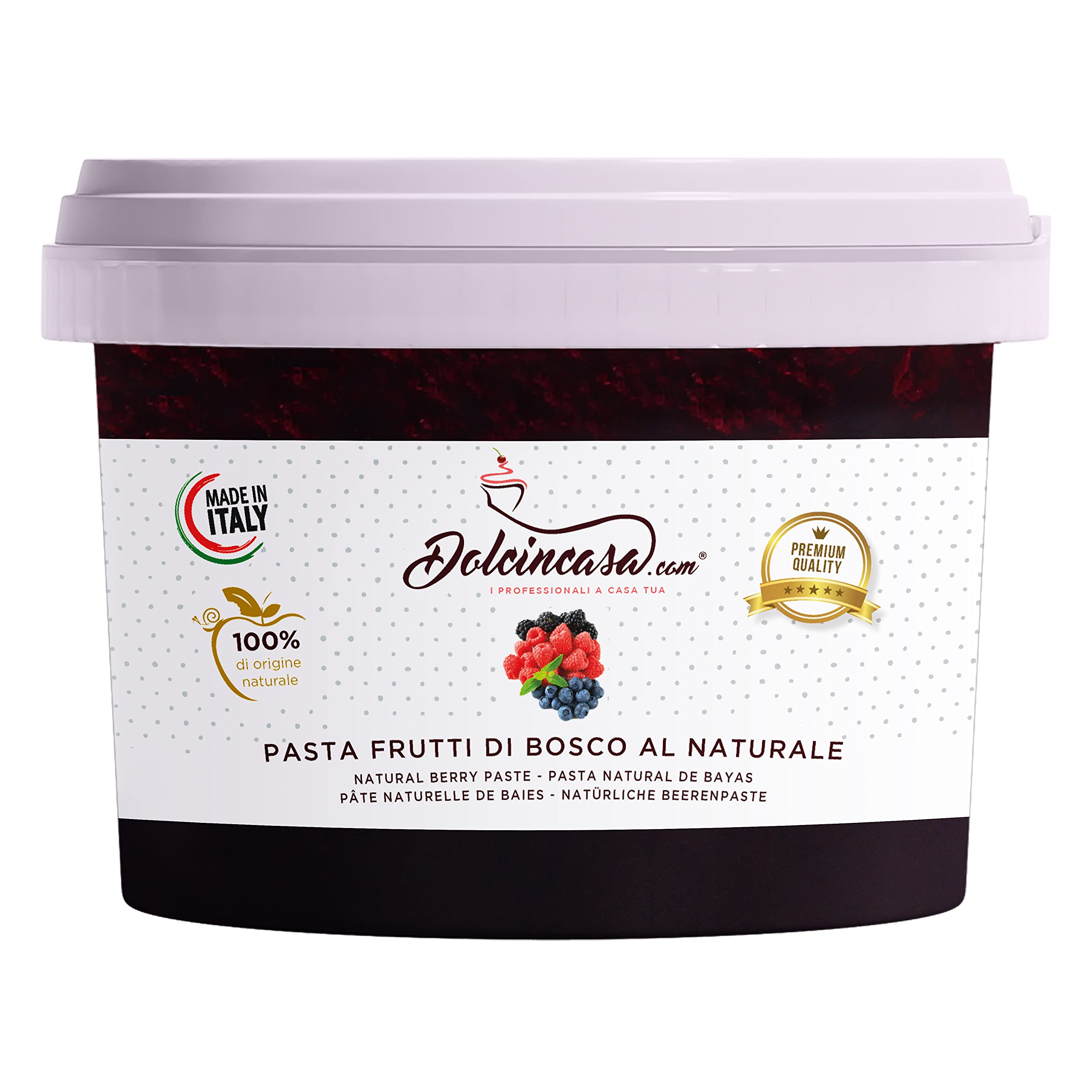 Pasta Gelato Frutti Di Bosco Al Naturale 500 gr ottimo in piego in Gelateria e Pasticceria