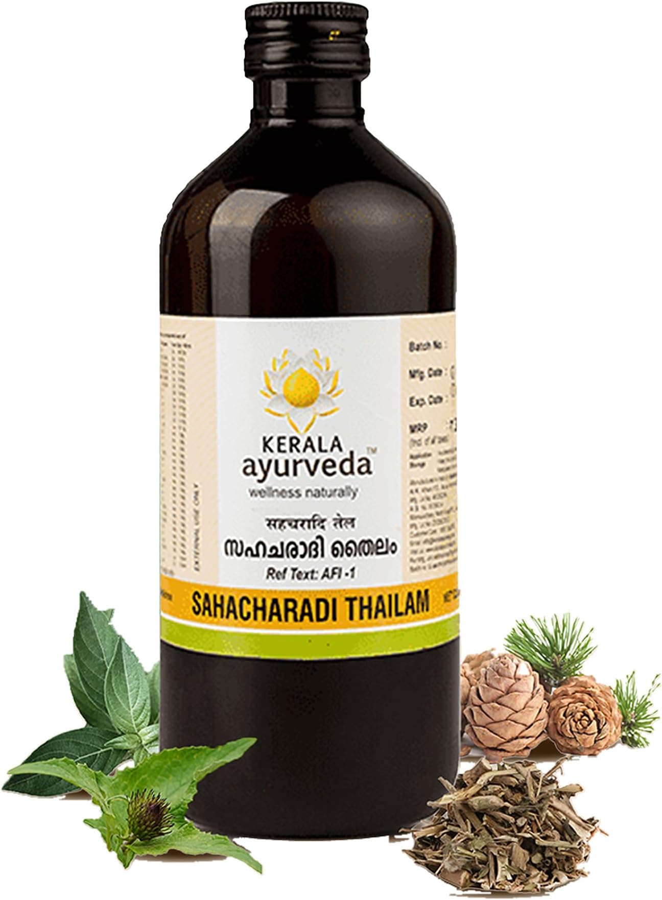 Kerala Ayurveda Sahacharadi Thailam Sciatica & Back Pain Relief Oil, 450 ml