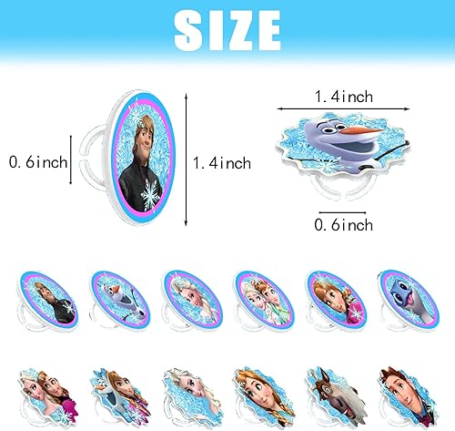 Miniatura 3 de Decoración para tartas de dibujos animados para niñas y niños, decoración de cumpleaños, suministros de fiesta, 24 unidades