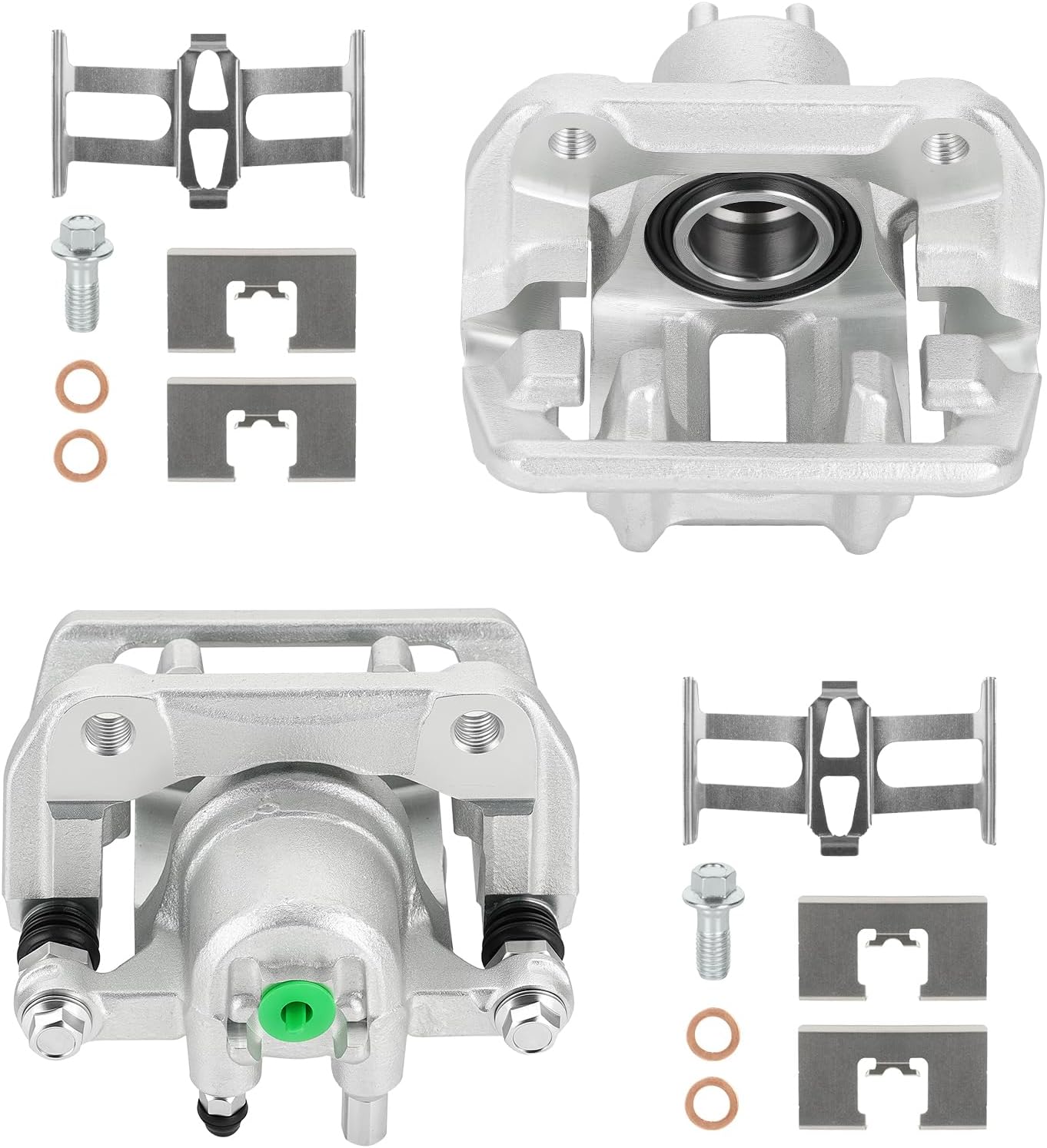 Rear Disc Brake Caliper Assembly with Bracket fit for Acura RDX 2007-2012, for Honda CR-V CRV 2007-2011, Accord Crosstour 2010 2011, Rear Left and Right Caliper set with 2PC, 19-B2910A 19-B2911A