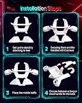 Nargos Stand for Meta Quest 2/ Oculus Quest 3/ 3S, VR Stand Headset Display Holder Storage Accessories, Organizer Headsets & Touch Controllers