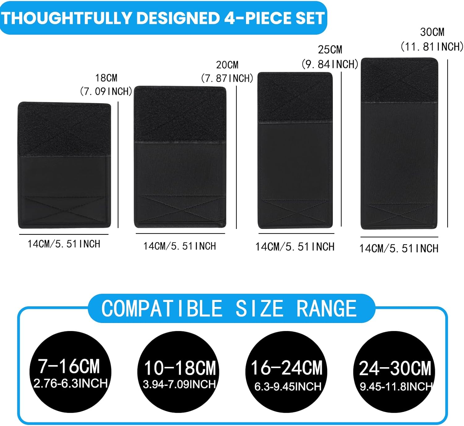 Besudo Bicycle Frame Protector Neoprene Set of 4 – Frame Protection Ebike for Bicycle Carrier Transport – Carbon Transport Protection Suitable for Thule Bicycle Carrier – E Bike Accessories-051