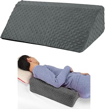 Wedge Pillow for Side Sleeping, Body Positioning Foam Wedge Pillow