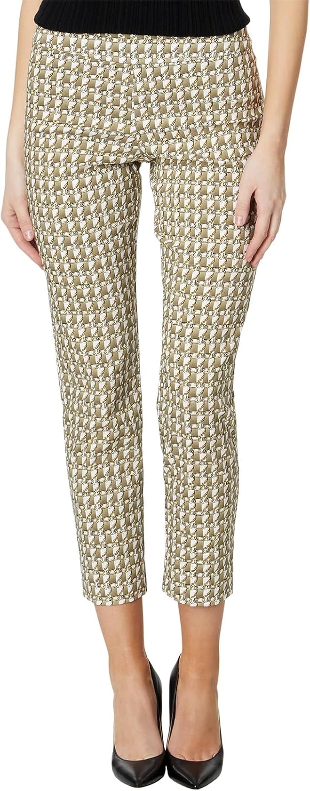 Krazy Larry Womens Pull on Ankle White Chain