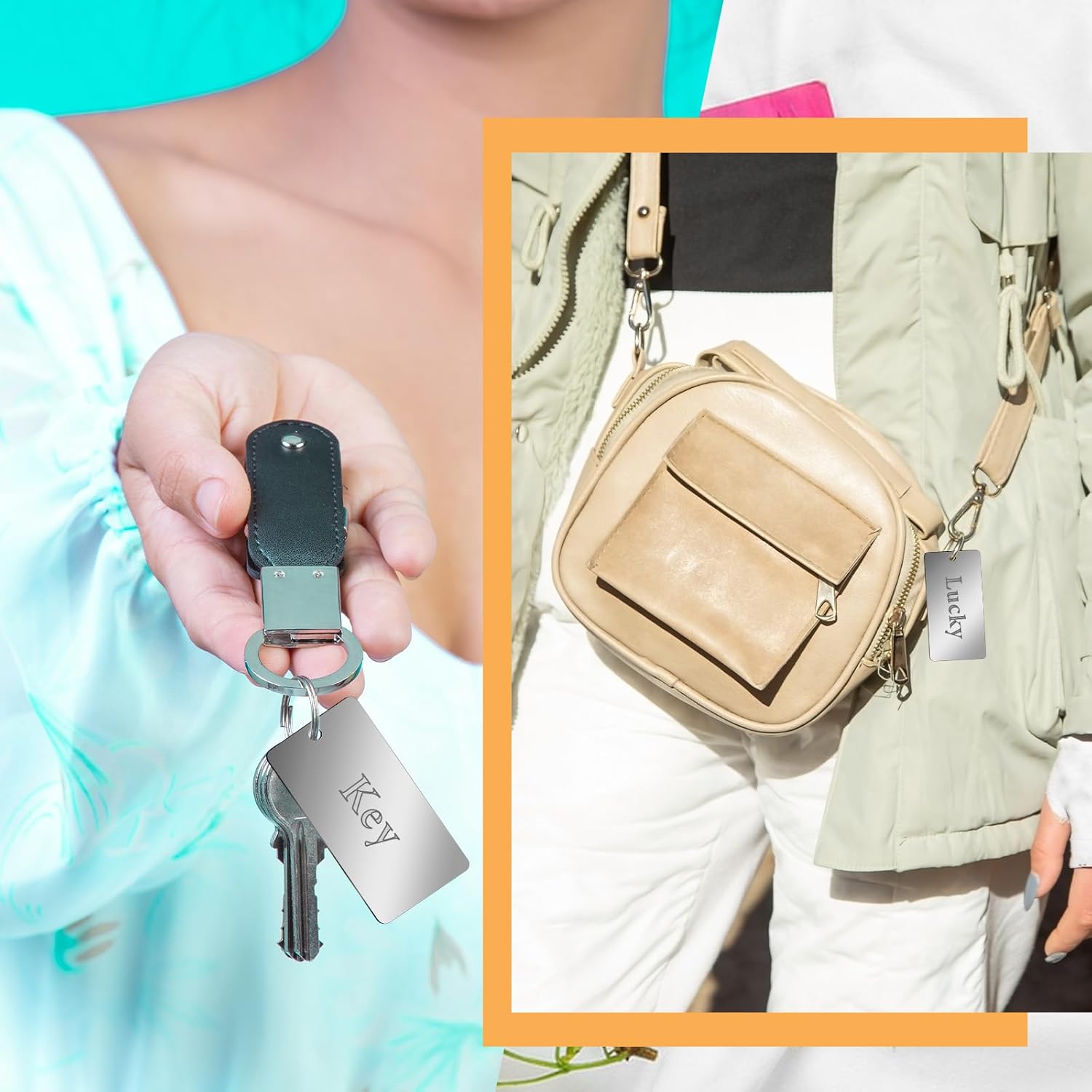 Metal Engraving Blanks Stainless Steel Rectangle Blank Tags Stamping Blanks Metal Tags, 1 Inch x 2 Inch, 20 Pack - Image 5