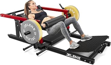 Hip Thrust Machine, 800LBS Glute Bridge Machine with Weight Holder, Heavy Duty Plate-Loaded Butt Exercise Equipment for Home Gym, Butt Muscle Building and Shaping Machine for Men&Women