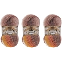 Alize Angora Gold Batik Yarn 20% Wool 80% Acrylic Lot of 3skn 300gr 1805yds Thread Crochet Lace Hand Knitting Turkish Yarn 4741