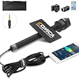COMICA HRM-S Handheld Interview Microphone for Smartphone, 3.5mm TRRS Cardioid Condenser Reporter Mic for Video Recording, Interview, Speech, Vocal