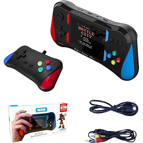 Handheld Game for Kids, Preloaded 500 Retro Video Games, Portable TV Video Gaming Player, Portable Gaming Rechargeable Battery 3.5" LCD Screen Mini Arcade Electronic Halloween Toys