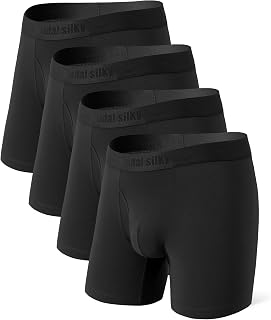 MicroModal Boxer Briefs Underwear for Men Silky Soft 4 Pack