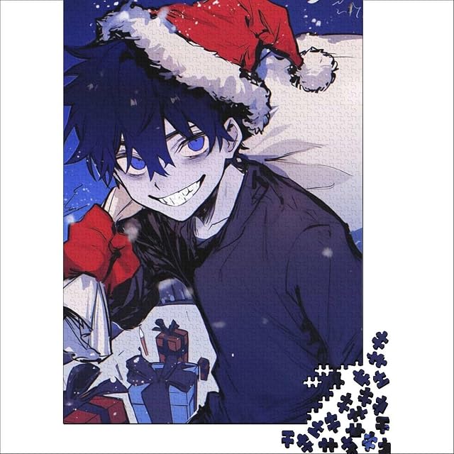 Foto 2 de 6 de Rompecabezas de 1000 Piezas para Adultos, diseño navideño de Anime para niños, Juguetes para armar