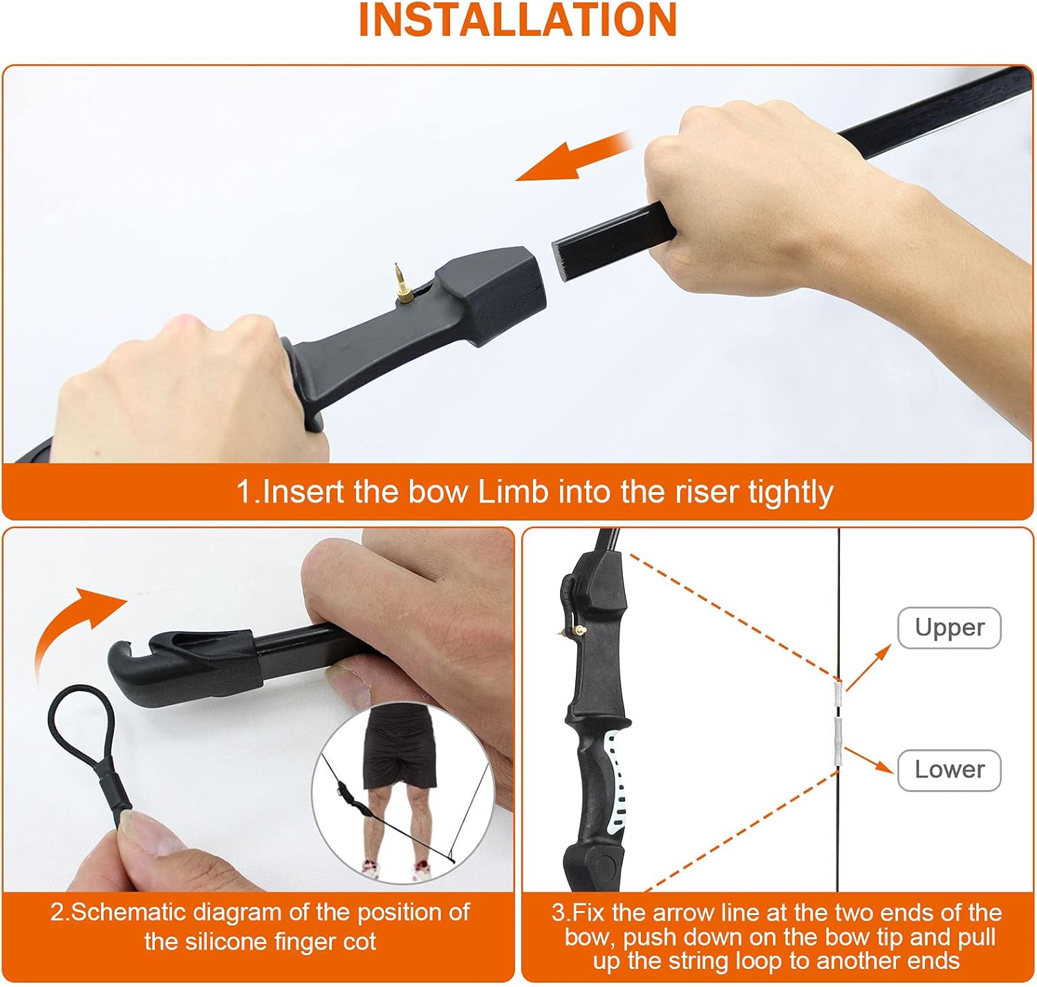 PODSKVER Archery Recurve Bow Set - Youth Arrow Bow Set, Archery Training Equipment Recurve Bow Kit for Beginner Adults Teens Kids, Outdoor Sports Hunting Archery Practicing (Black) : Sports & Outdoors