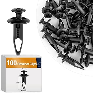 GOOACC 100PCS Bumper Rivet Clips Fastener Screw for Yamaha Rhino 450 660 700 Grizzly 600 Body Fender Hood Fuel Tank Panel Push Fastener Rivet Screw Clips