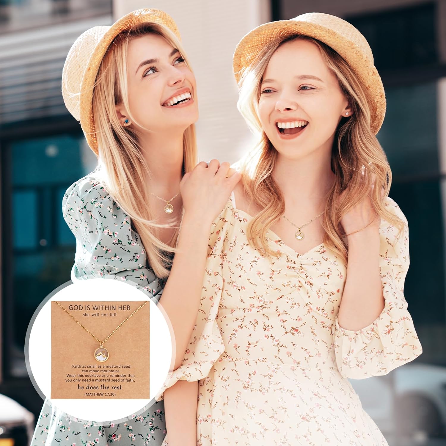 6 Pcs Gold Mustard Seed Necklace for Women, Dainty Faith Necklace Mustard Seed Gift, Alloy Christian Jewelry for Women, Baptism Gifts Christian Gifts for Woman Graduation Birthday Chritmas - Image 5