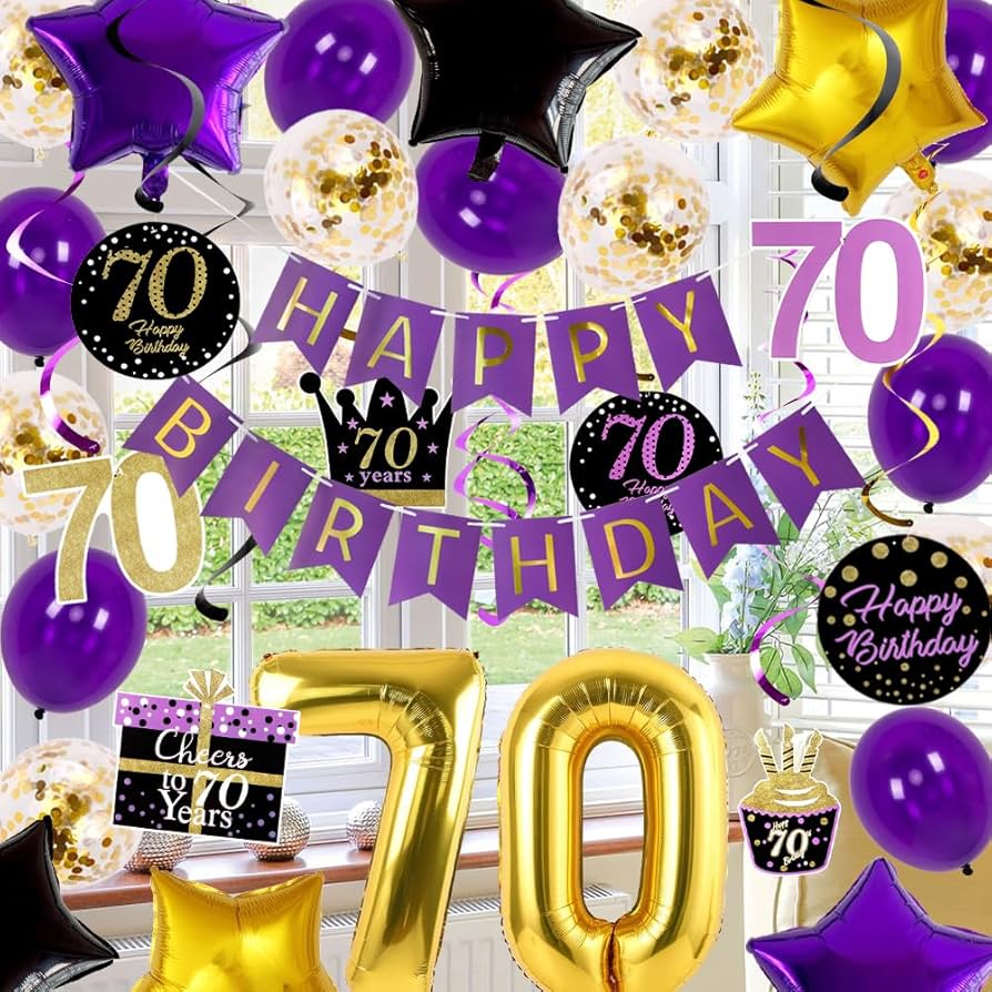 Pulper Birthday Decorations, Happy RRF12 Birthday Decorations With Banner, Honeycomb Balls Stars Hanging Swirls Paper Tassel Garland