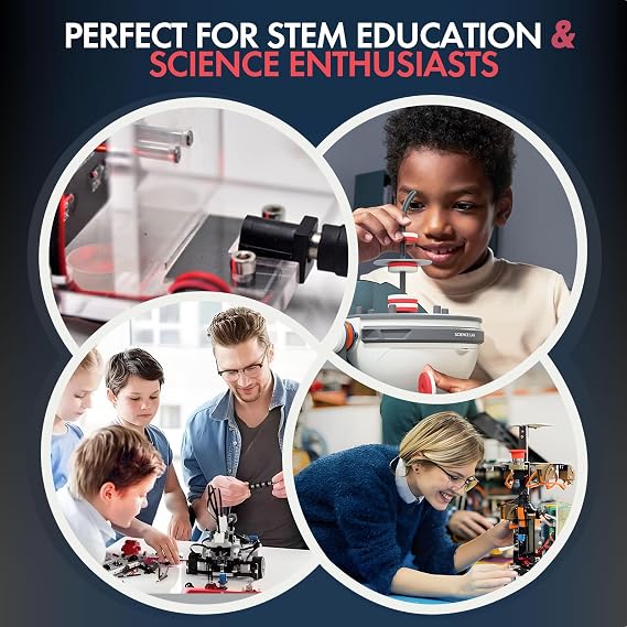NikolaToy High tech electromagnetic Coil Accelerator - Multifunctional STEM Toy for Science Education and Creative Learning Hands-On Physics Experiment Kit for Adults (electromagnetic Coil)