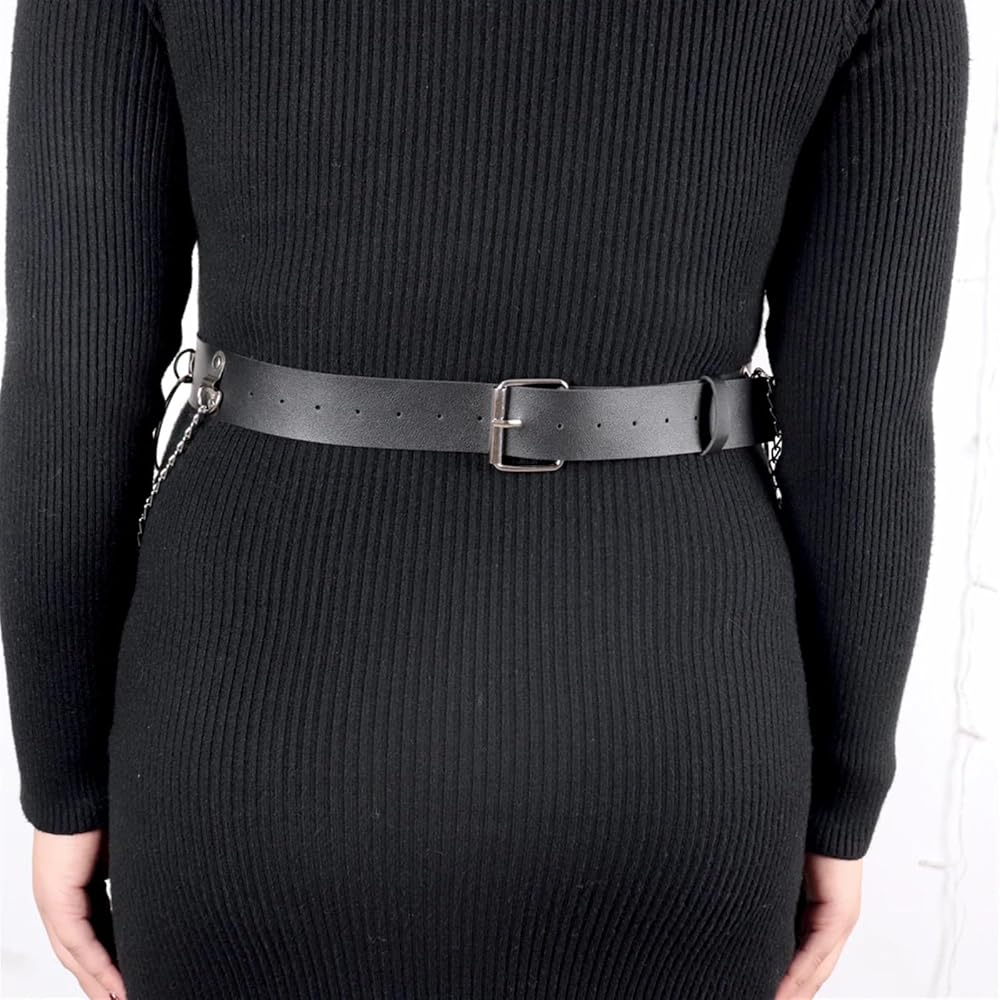2926 Plus Size Women Fashion Leather Harness Waist Belt Studded Decor LYJZYXGS Plus Size Women Fashion Leather Harness Waist Belt  main image 3